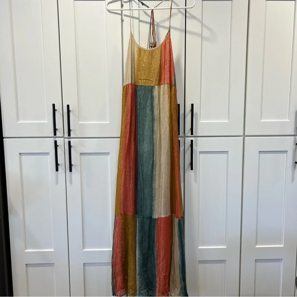 lovestitch Multicolor Striped Backless Maxi Dress - Picture 2 of 10
